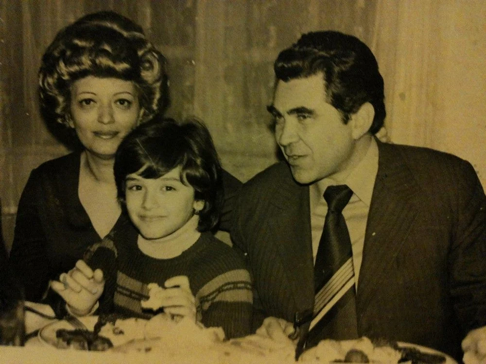 Anca Ţurcaşiu şi părinţii ei