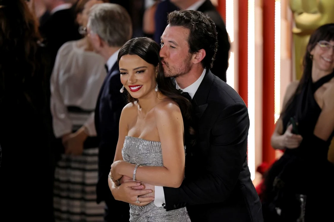 Actorul Miles Teller cu soția sa, actrița Keleigh Sperry (foto: GettyImages)