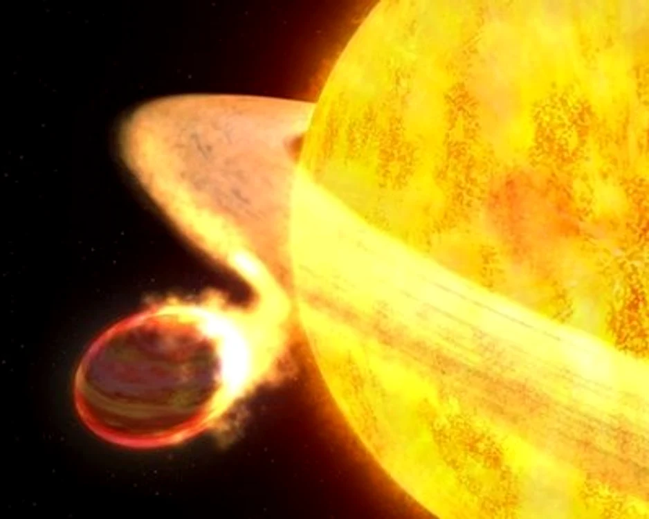
    Este prima oară când a putut fi observat clar cum o stea devorează o planetă  