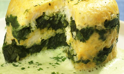 Spinach Risotto with Herb Sauce jpeg