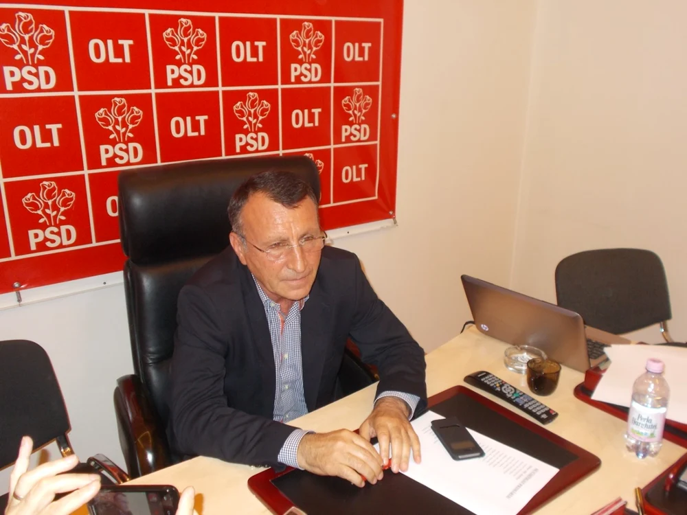 Actual preşedinte al CJ Olt, Paul Stănescu, spune că se vor obţine peste jumătate dintre mandate FOTO: Alina Mitran