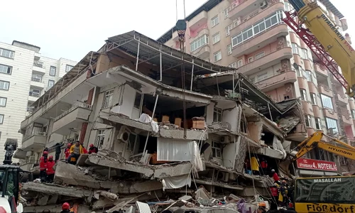 Cutremur la granita Turciei cu Siria  6 februarie 2023  Foto Epa Efe 