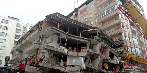 Cutremur la granita Turciei cu Siria  6 februarie 2023  Foto Epa Efe 