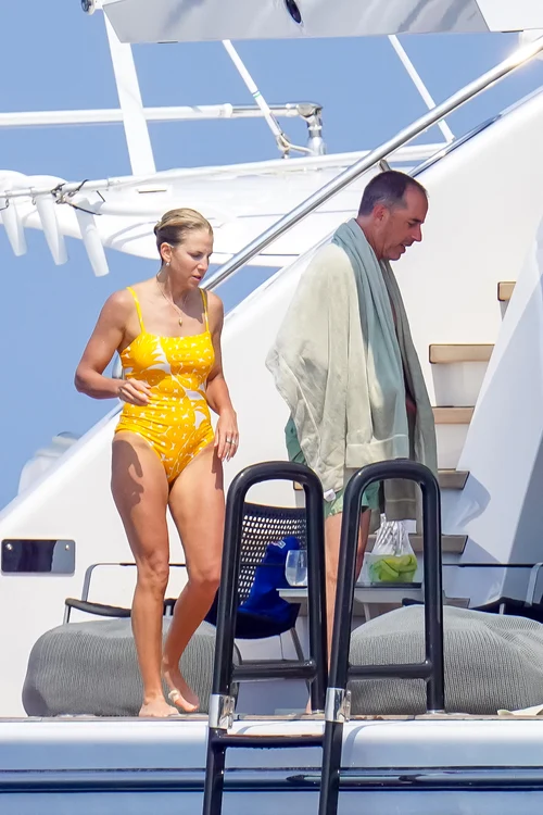 Jerry și Jessica Seinfeld, pe iaht la St Tropez, Foto Profimedia (4) jpg