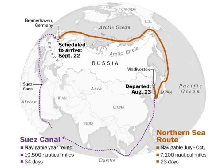 Harta ruta nordului Washington Post