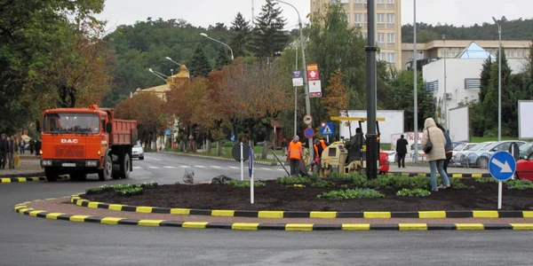 Sensul giratoriu de pe Tudor Vladimirescu 