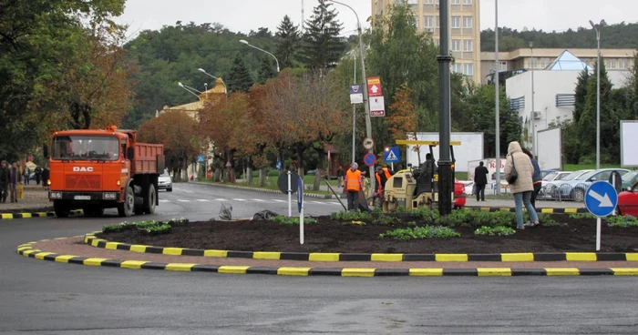 Sensul giratoriu de pe Tudor Vladimirescu