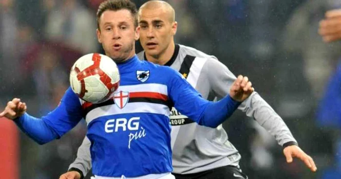 Cassano i-a luat faţa fundaşului torinez Fabio Cannavaro