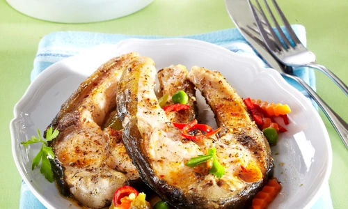 Carp roasted with pickled vegetable jpeg