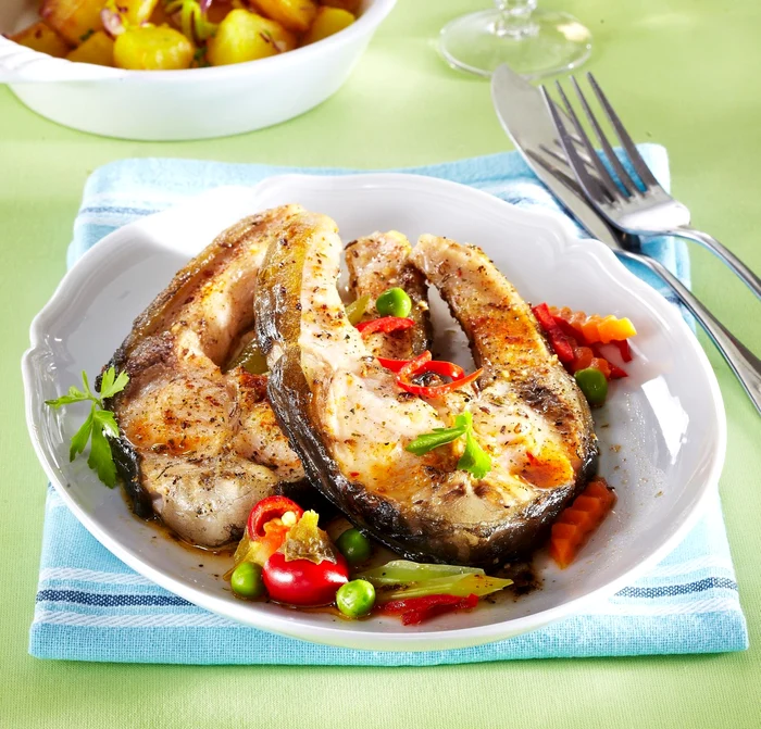 Carp roasted with pickled vegetable jpeg