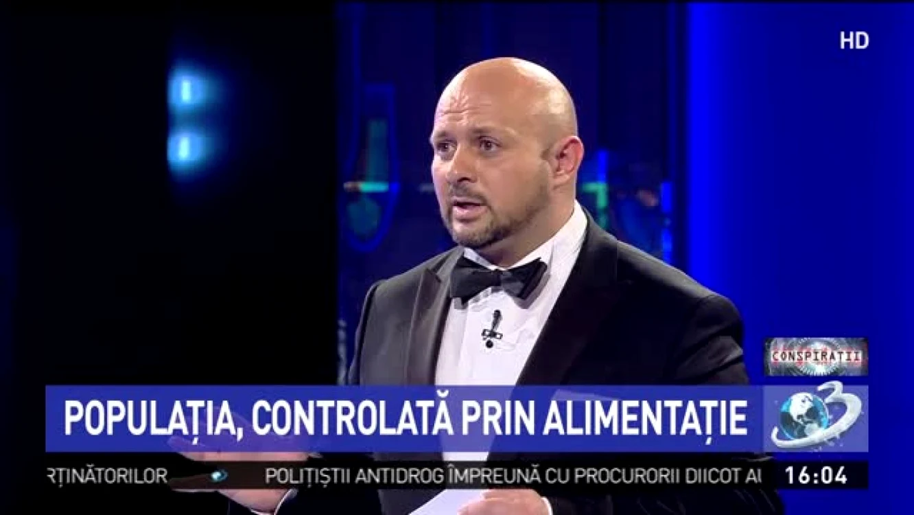 Alexandru Ganci prezintă emiisunea „Conspiraţii“ de la Antena 3 FOTO Antena 3