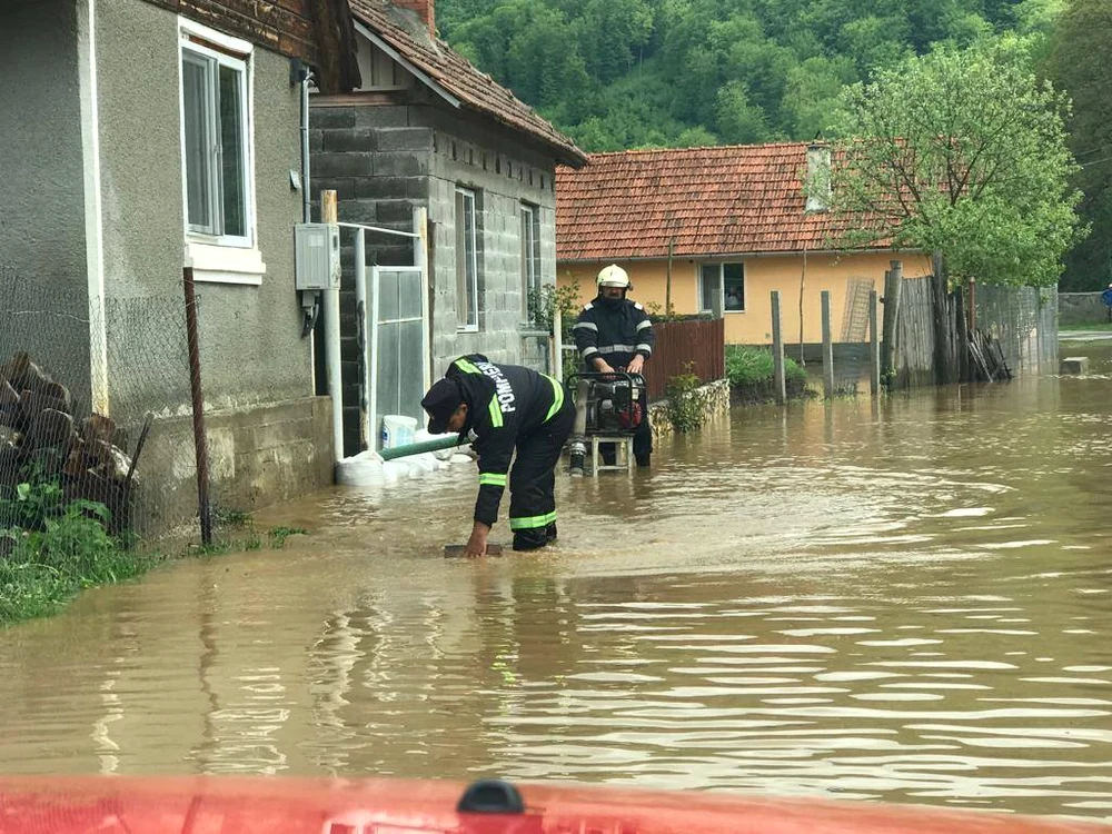 Inundații în județul Timiș 