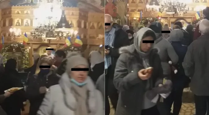 
    Credincioșii participanți la slujbă nu respectau măsurile de distanțare  