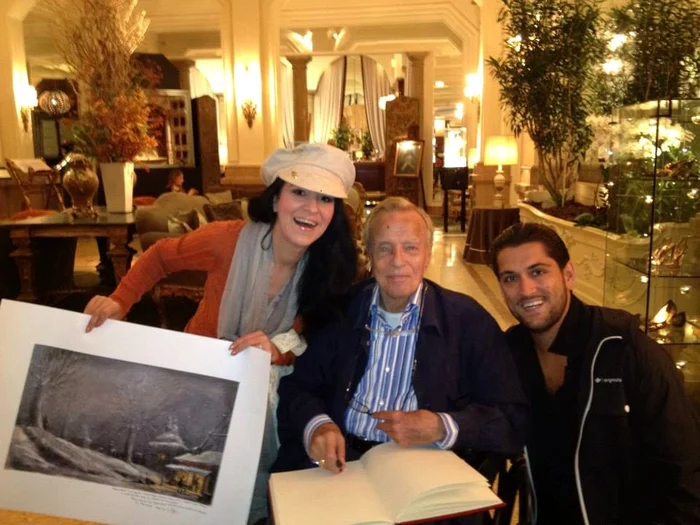 Angela Gheorghiu şi Cezar Ouatu (FOTO FACEBOOK)