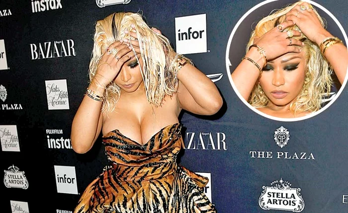 Minaj a acuzat dureri de cap, după ce rivala a aruncat cu încălţările în eaFoto: Guliver/Gettyimages