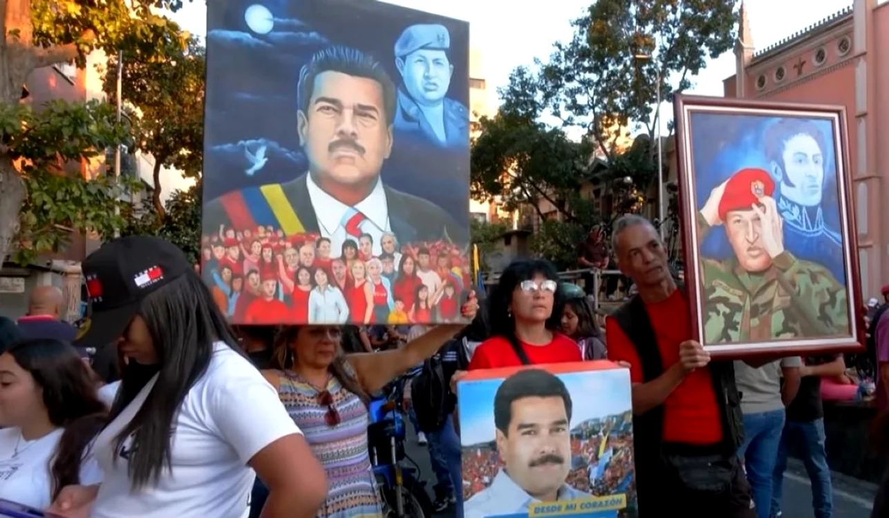 Mii de venezueleni au cerut eliberarea lui Nicoas Maduro pe străzi. FOTO: captură YouTube/Reuters