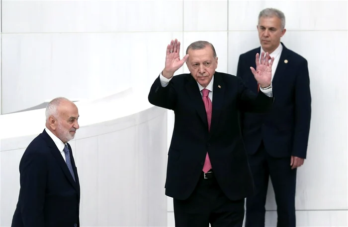 Recep Tayyip Erdogan la învestirea in funcție. Foto: EPA EFE