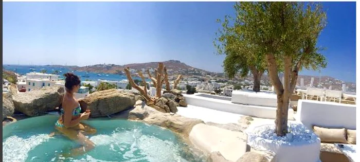 Vedeta și iubitul ei au ales Mykonos