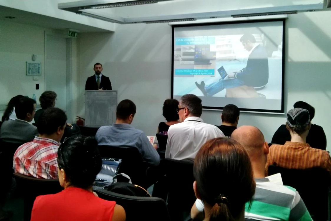 Ionuţ Gaotă a vorbit despre trecerea companiilor la Windows 8 de la Windows XP. FOTO Adevărul