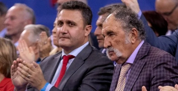 George Cosac (stânga) a devenit președinte interimar la FRT, după plecarea lui Ion Țiriac.