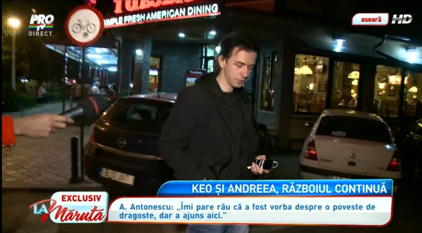 Keo îşi ocupă timpul cu ieşiri la restaurantele din capitală FOTO Pro Tv