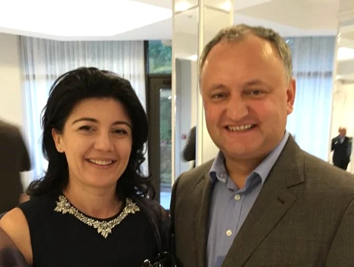 Silvia Radu si Igor Dodon foto Dumitru Diacov via Facebook