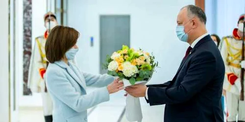Igor Dodon si Maia Sandu