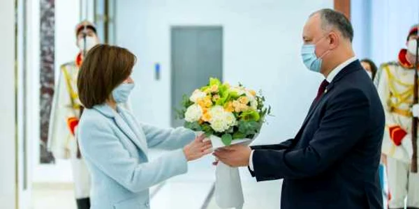 Igor Dodon si Maia Sandu