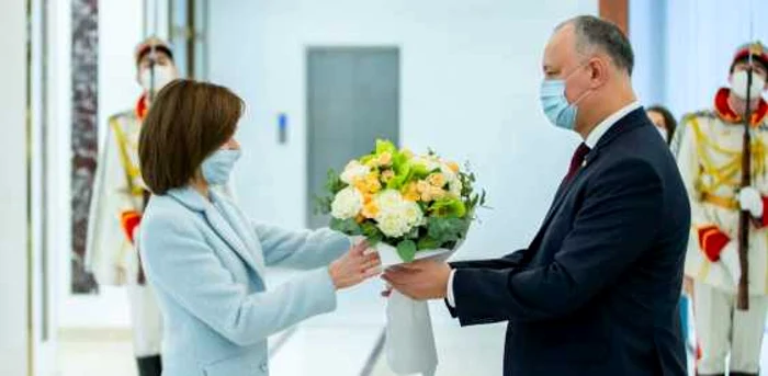 Igor Dodon si Maia Sandu