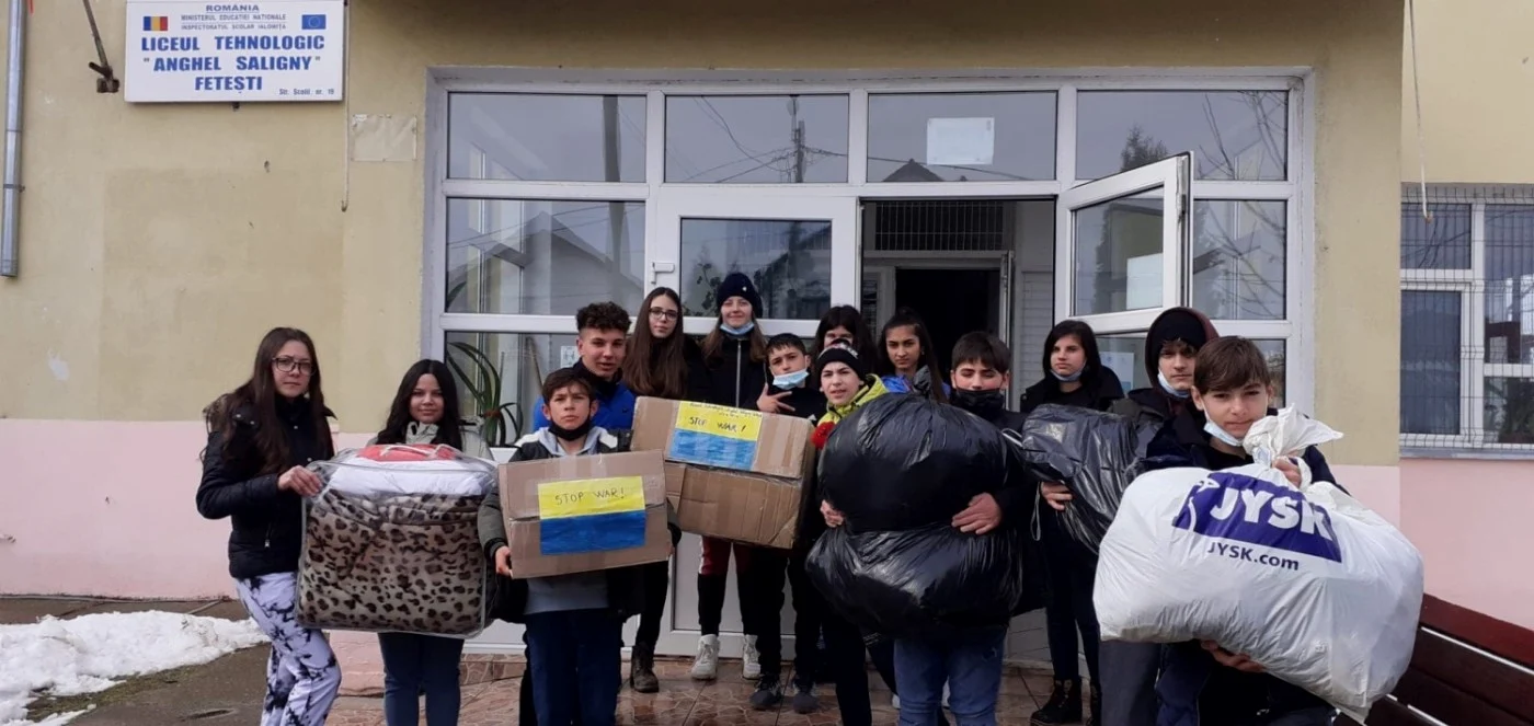 Campanie umanitară la Feteşti FOTO Facebook/Primăria Municipiului Feteşti