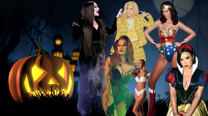 Cele mai tari costume de Halloween purtate de vedetele internaționale /Foto: Colaj Instagram/Pixabay