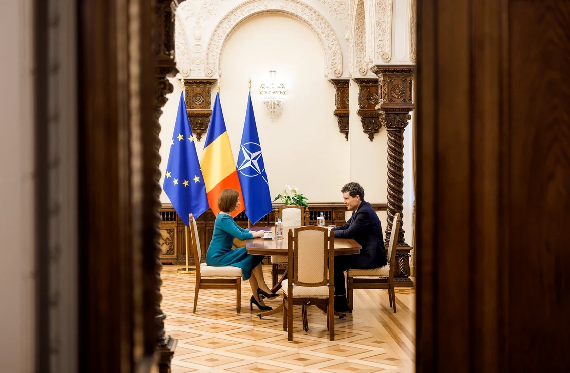 Maia Sandu și Nicușor Dan, întrevedere la București FOTO: Facebook/Maia Sandu