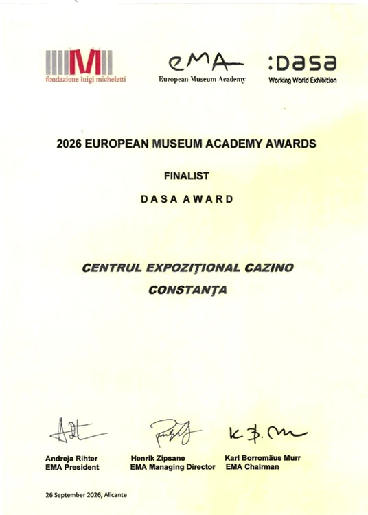 Cazinoul din Constanța, finalist în prestigioasa competiție European Museum Academy Awards 2026, din Spania