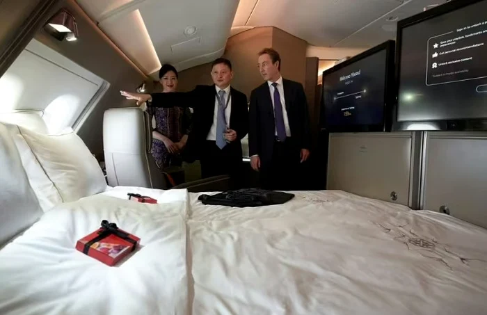 O cameră la bordul unui avion Singapore Airlines Foto: getty images