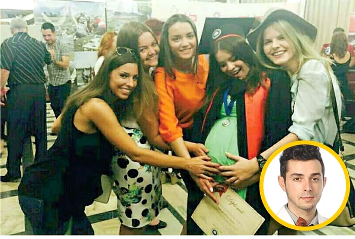 
    Gravidă în 7 luni,  Bianca Lăpuşte  a fost în centrul atenţiei  la facultateFoto: Arhivă Personală  