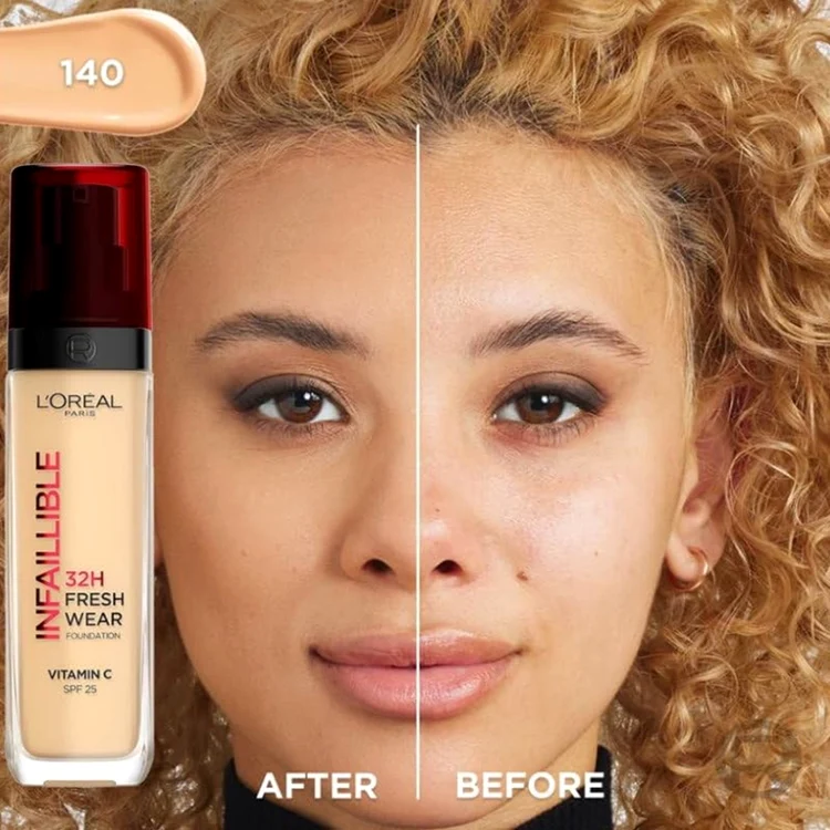 Fond de ten rezistent la transfer L'Oreal Paris Infaillible 32H Fresh Wear Foto Amazon jpg