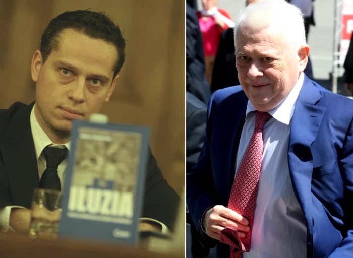 Andrei Hrebenciuc (stânga) a fost arestat preventiv pe 24 octombrie, înaintea tatălui său, pentru complicitate la trafic de influență și spălare de bani