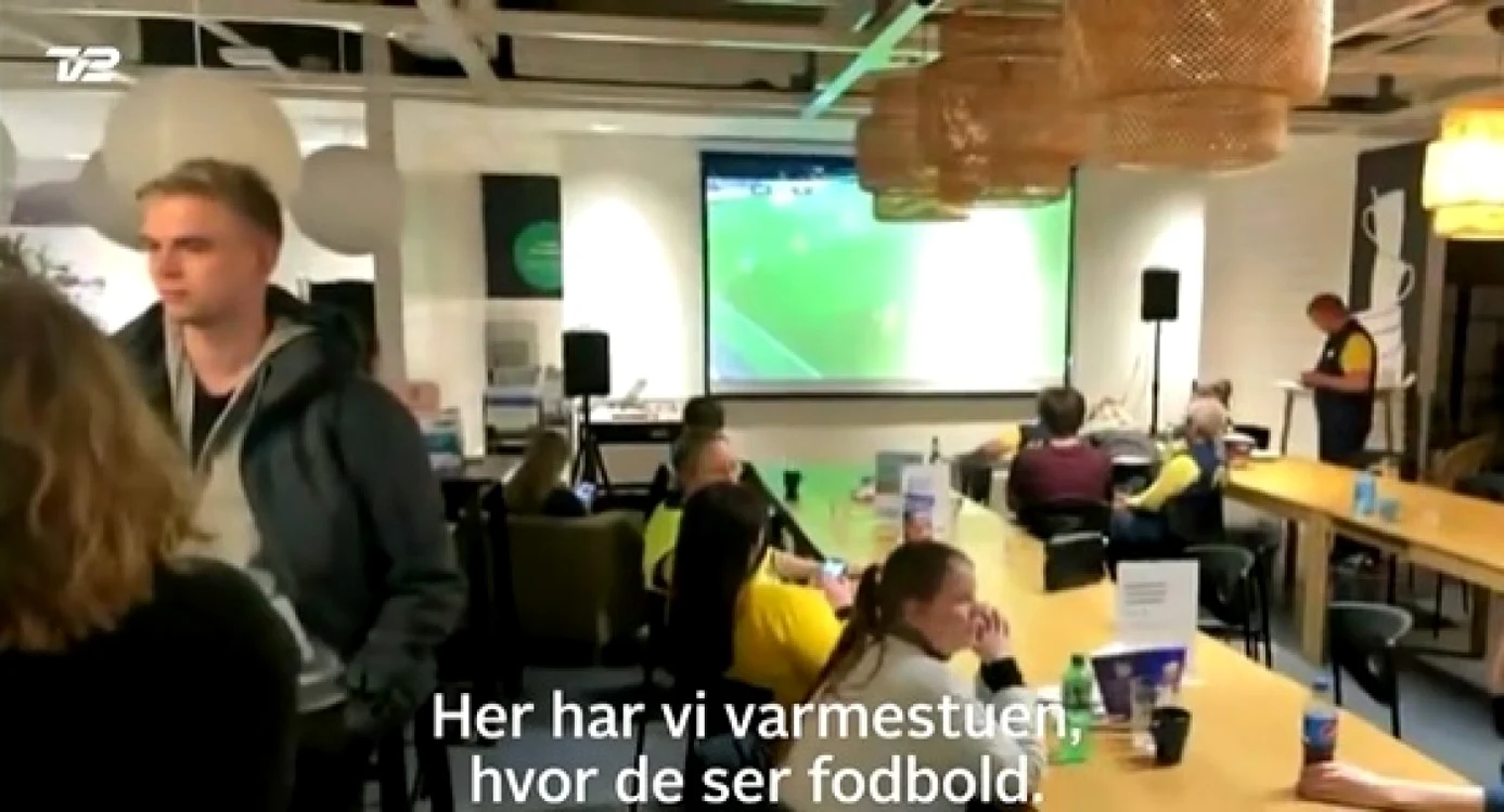 persoane blocate la ikea in danemarca captura video