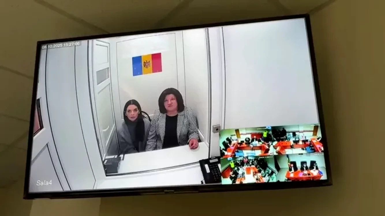 Evghenia Guțul și Svetlana Popan au participat online la ședința de judecată. FOTO: Screenshot