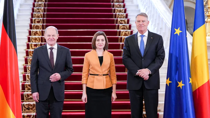 Maia Sandu a participat la o reuniune trilaterală la București. FOTO: Presidency.ro