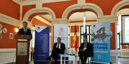 emil boc cluj dezbatere schengen. foto remus florescu 