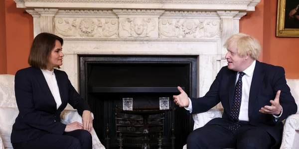 Svetlana Tihanovskaia primita de Boris Johnson FOTO Twitter @BorisJohnson