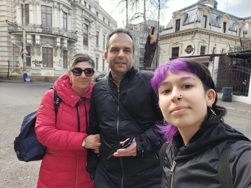Kiki Chatzi a vizitat Brașovul alături de soțul și fiica sa. FOTO Facebook / Forum Grecia