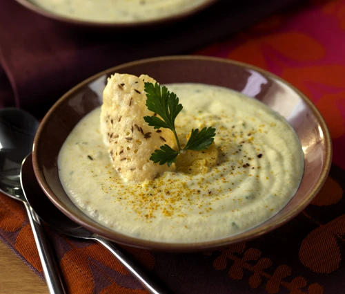 Cream of cauliflower soup with curry jpeg