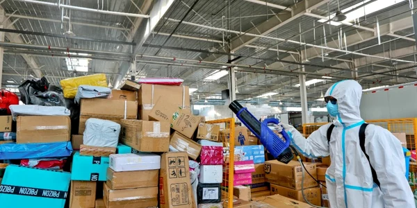 dezinfectare colete covid China
