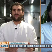Matteo Grandi cheful Michelin care a slăbit 90 de kg în 8 luni - după și înainte Foto Mediaset Infinity