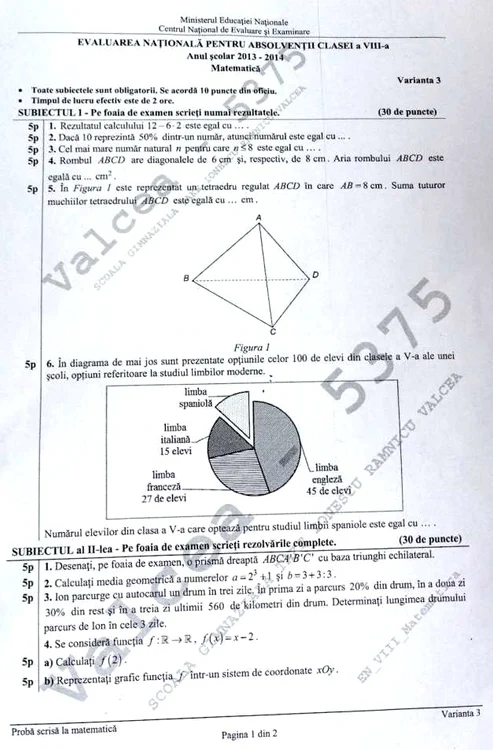 Subiecte Capacitate Matematica - Crop si Color Adjusted