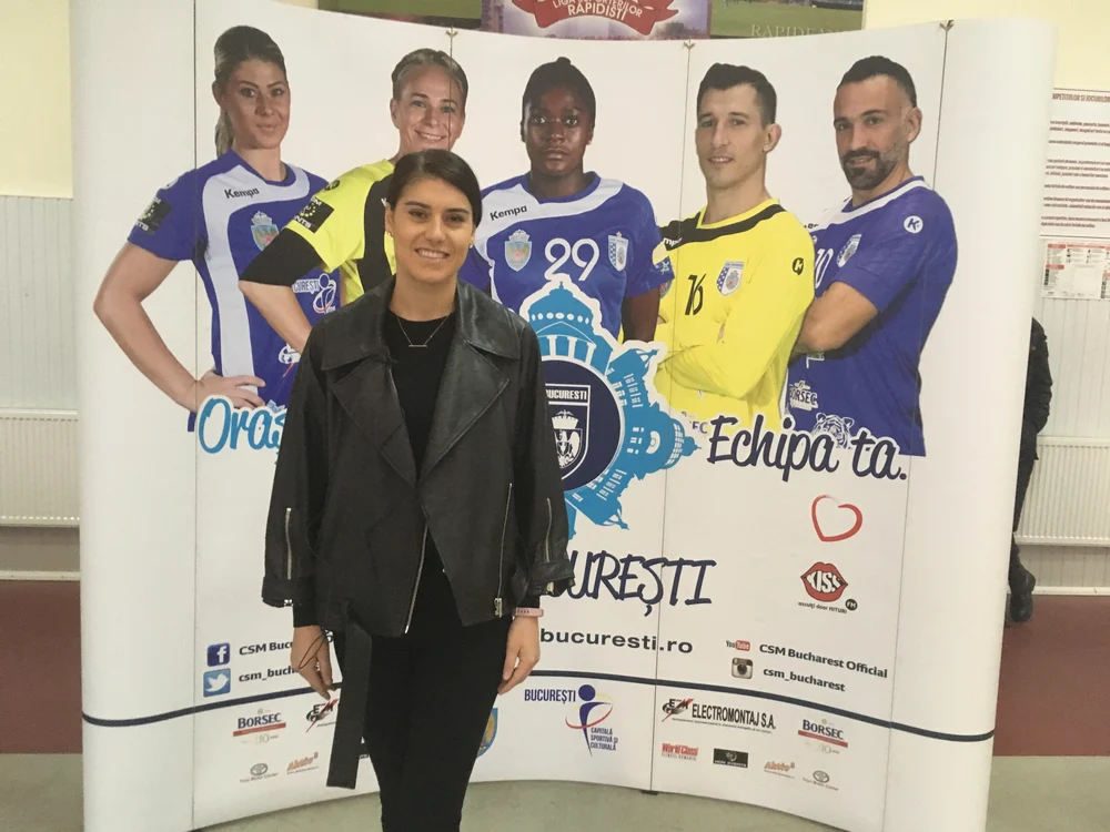 
    Sorana Cârstea a văzut din tribune meciul băieților de la CSM București  