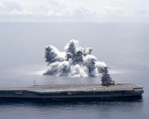 portavionul USS Gerald R. Ford FOTO EPA EFE/US Navy