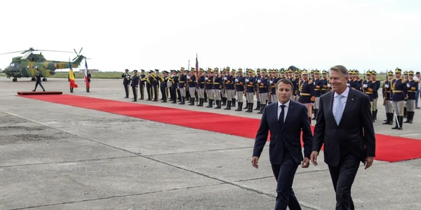 Emmanuel Macron si Klaus Iohannis. Inquam Photos / Octav Ganea